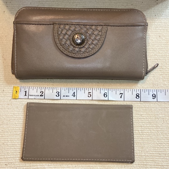 VR Wallet, checkbook holder and coin purse Brown/taupe - Picture 3 of 7